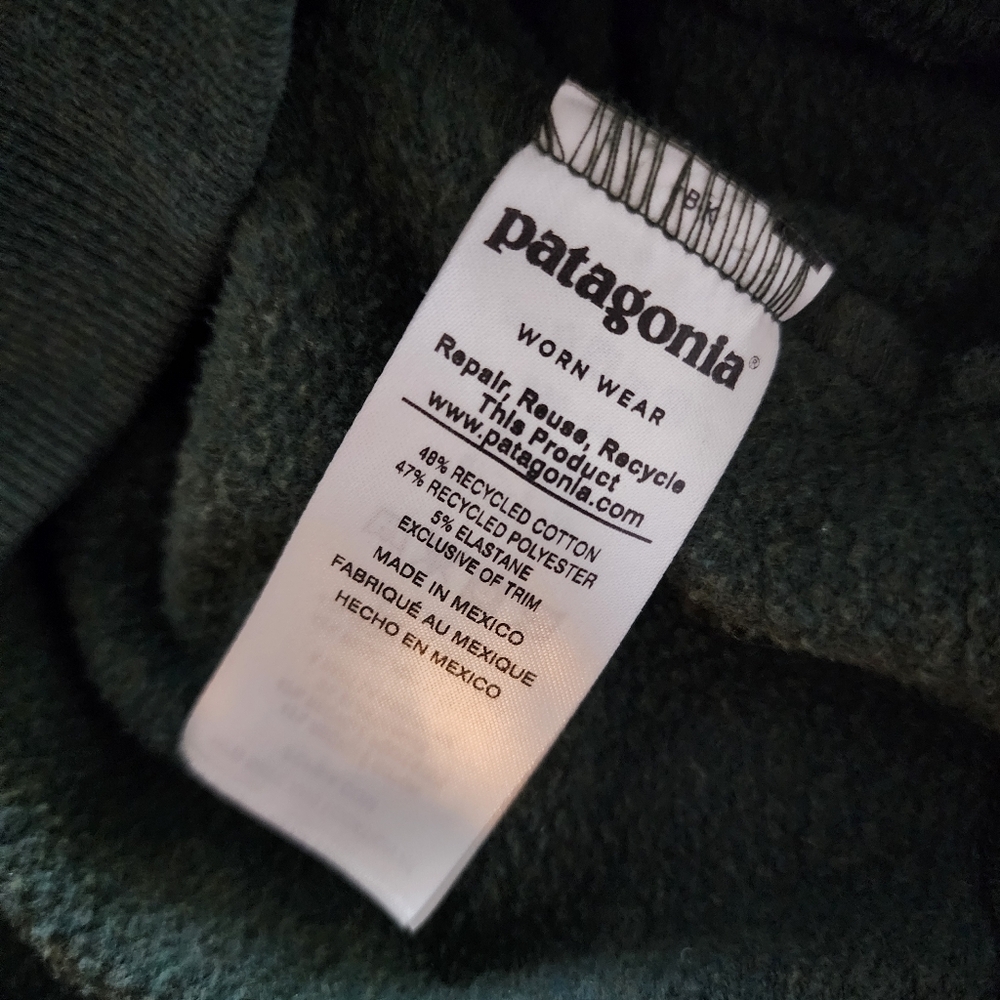 Patagonia Arched Fitz Roy Bear Uprisal Sweatshirt, Men's Medium - Nomad Green - Picture 6 of 10